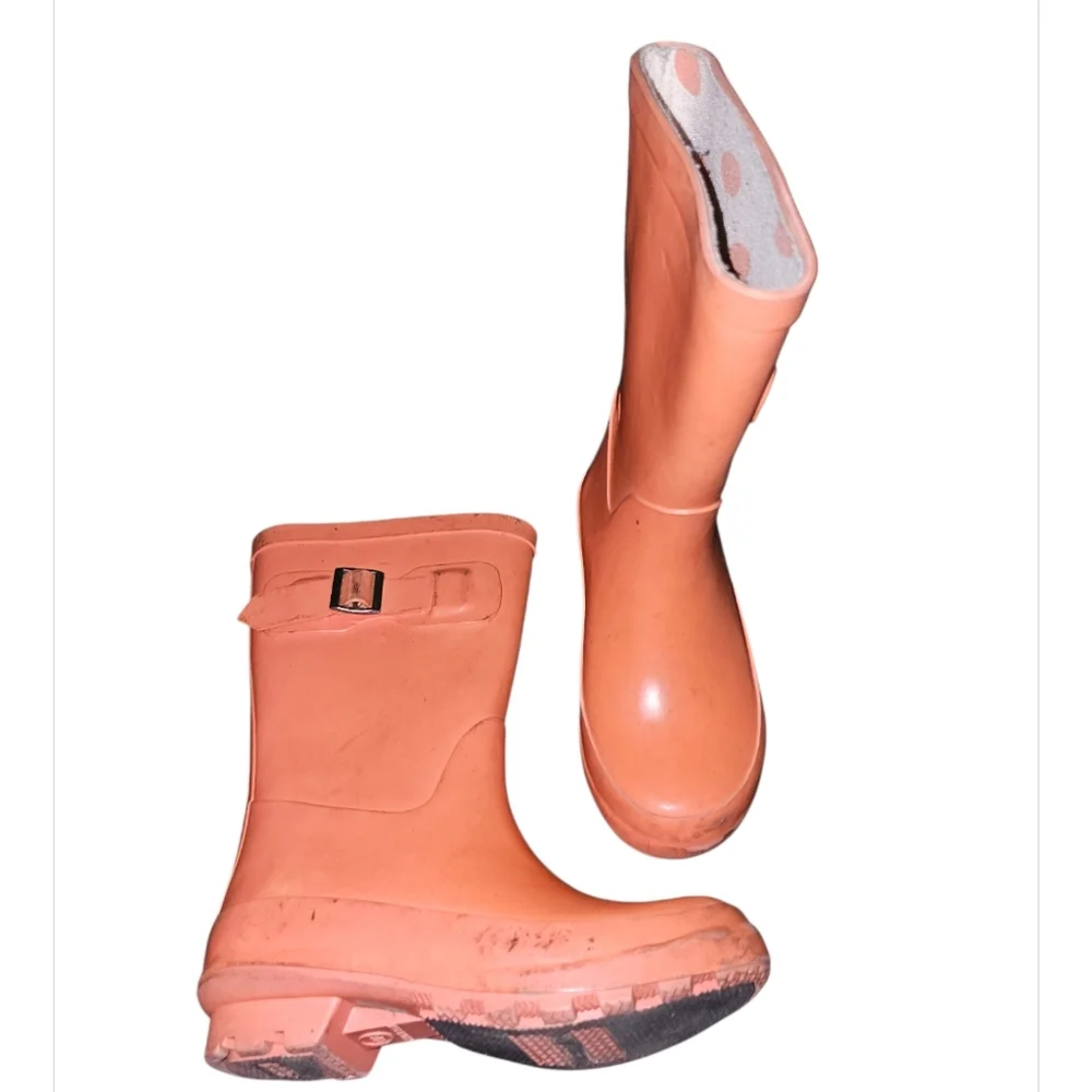 Orange Rain Boots
